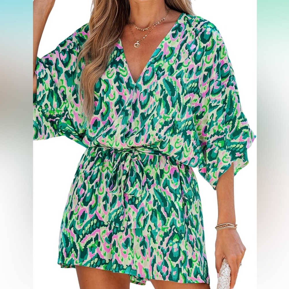 NWT Cupshe Romper Short Jumpsuit XL - Picture 3 of 7